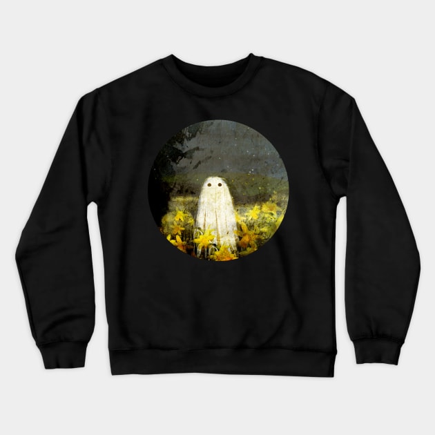 Walter Vintage style Ghost painting Crewneck Sweatshirt by KatherineBlowerDesigns